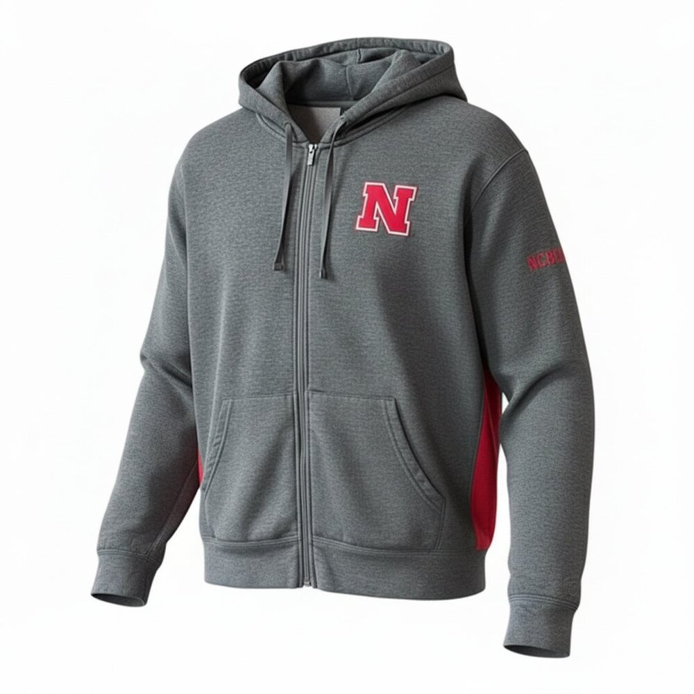 Men's‎ Nebraska Full Zip Sweatshirt Size XL